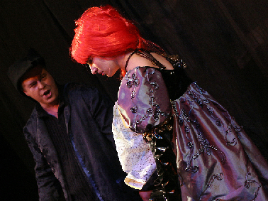 Sarah as Donna Elvira and David Yates as Leporello